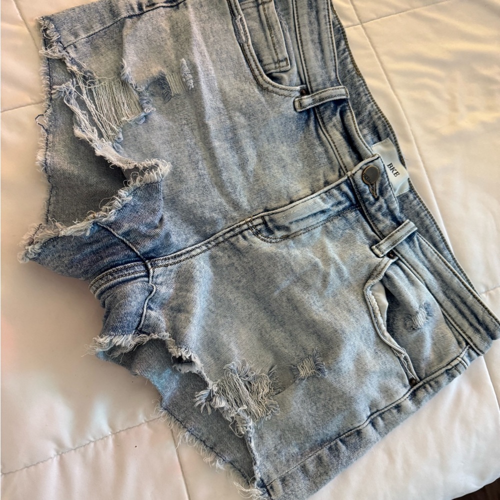 BKE Light Blue Jean Shorts